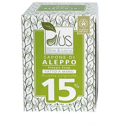 Alcea - Alus olice & laurel sapone di aleppo fatto a mano 15% 200 g