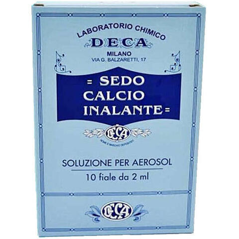 Deca laboratorio chimico - Sedo calcio inalante soluzione aerosol 10 fiale 2 ml