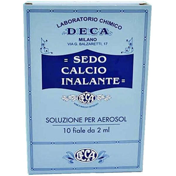 Deca laboratorio chimico - Sedo calcio inalante soluzione aerosol 10 fiale 2 ml
