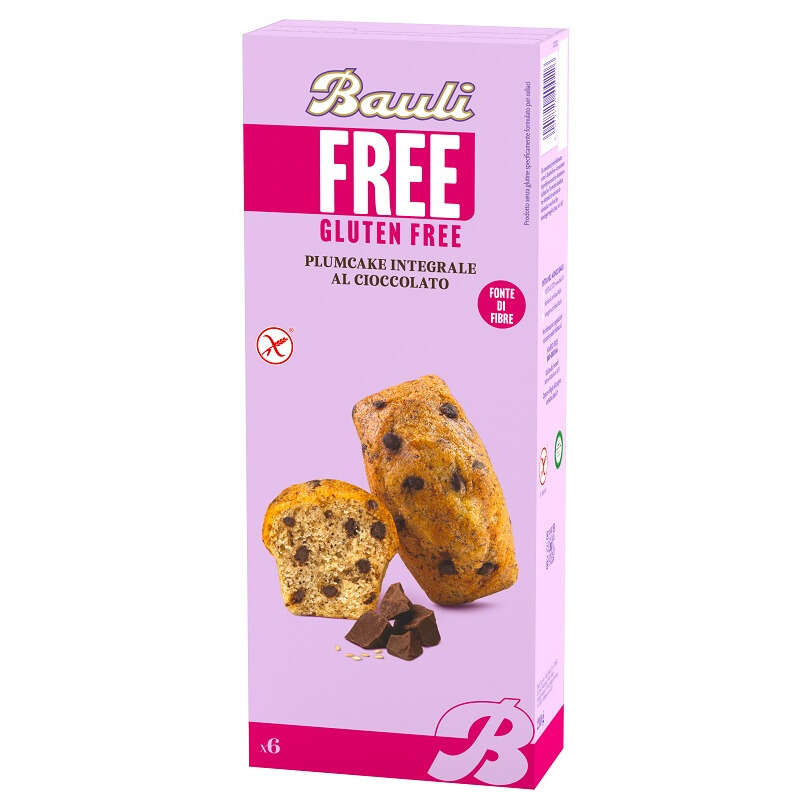 Bauli - Free plumcake integrale cioccolato 6 pezzi da 35 g