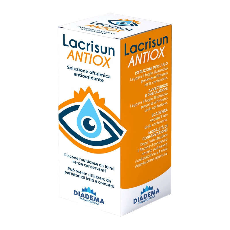 Lacrisun antiox - Soluzione oftalmica antiossidante occhi flacone multidose 10 ml