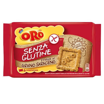 Oro saiwa  frollino  al grano saraceno - Oro saiwa senza glutine grano saraceno 6 x 40 g