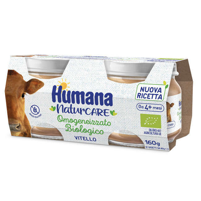 Humana - Omogeneizzato vitello biologico 2 pezzi 80 g