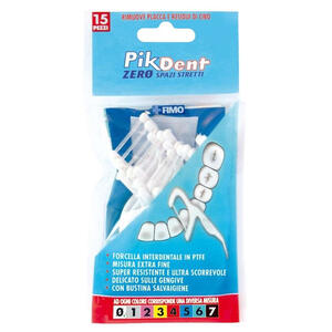 Fimo - Pikdent zero spazi stretti 15 forcelle interdentali