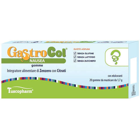 Gastrocol nausea - Gomme gusto agrumi 34 g