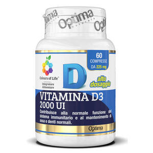 Colours of life - Vitamina d3 2000 ui 60 compresse