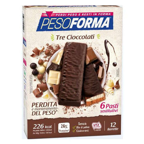 Pesoforma - Barr 3 cioccolati 372 g