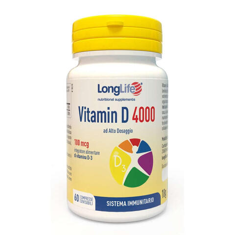 Longlife - Vitamin d 4000ui 60 compresse divisibili