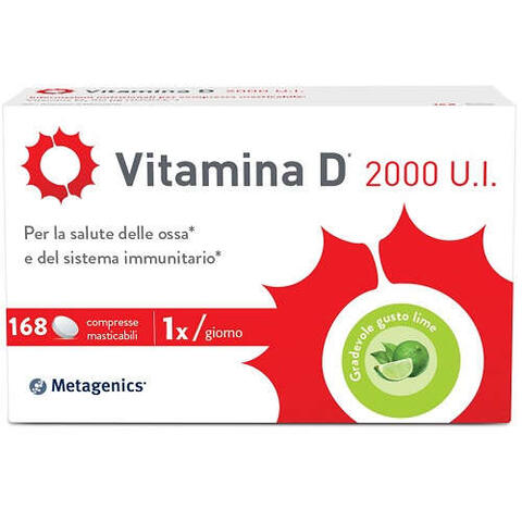 Metagenics - Vitamina d 2000 ui 168 compresse masticabili