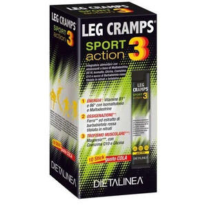 Leg cramps 3 sport action - Leg cramps sport 10 stick pack dietalinea