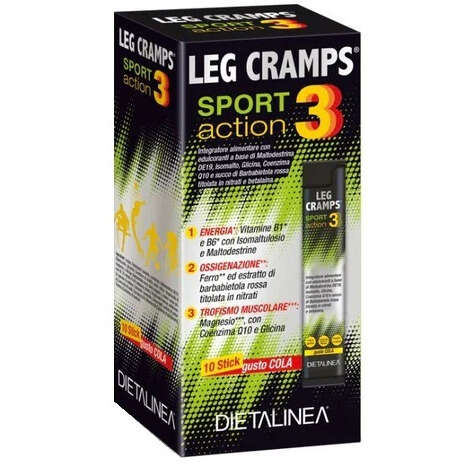 Leg cramps 3 sport action - Leg cramps sport 10 stick pack dietalinea