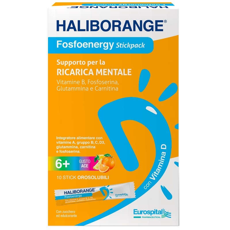 Haliborange - Fosfoenergy 10 stick orosolubili 15,2 g