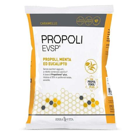 Erba vita - Propoli evsp caramelle propoli menta eucalipto 65 g