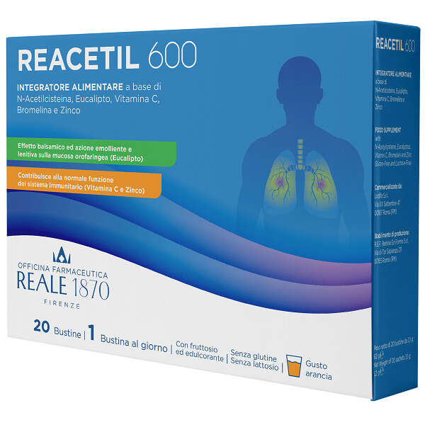 Reacetil 600 - 20 bustine reale 1870