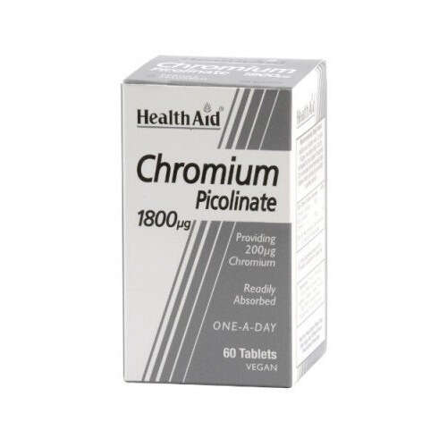 Healthaid chromium picolinate - Cromo picolin 60 compresse