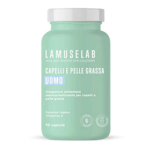 Lamuselab - Capelli e pelle grassa uomo 90 capsule