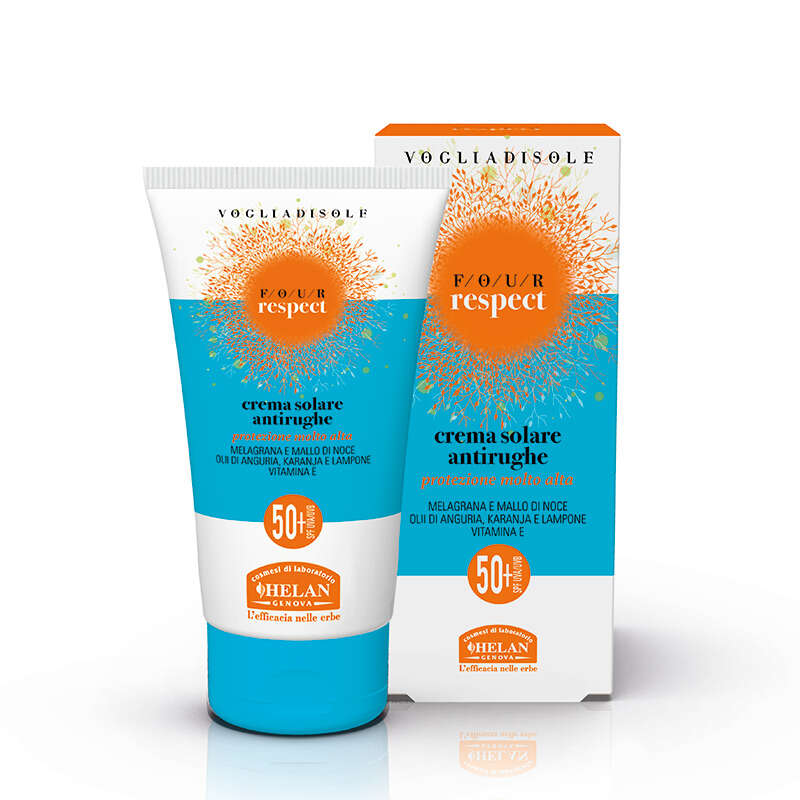 Helan - Vogliadisole four respect crema solare antirughe spf50+ 50 ml