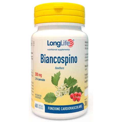 Longlife - Biancospino 60 capsule vegetali