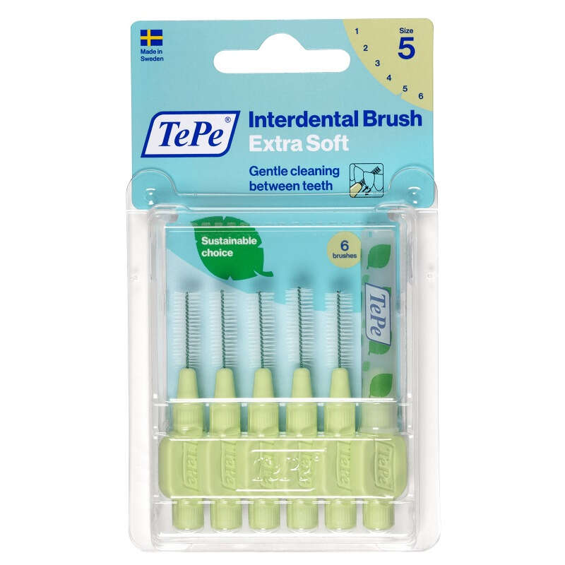 Tepe - Scovolino xsoft verde 0,8mm 6 pezzi