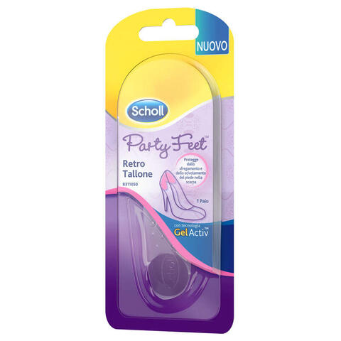 Scholl's - Plantare ortopedico per retro tallone party feet scholl gel activ 1 paio