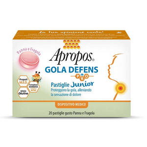 Apropos - Gola defens pro 20 pastiglie junior panna fragola