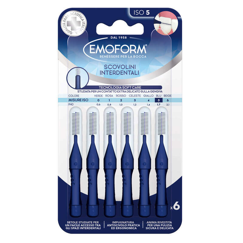 Emoform - Scovolino iso 5 blu 6 pezzi