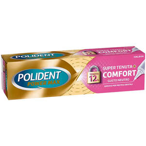 Polident - Crema adesiva protesi dentali  power max super tenuta+comfort 40 g