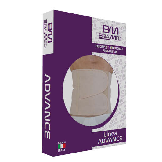 Advance - Fascia post operatoria  doppia banda 30 cm bianco l