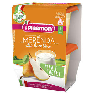 Plasmon - La merenda dei bambini sapori di natura pera yogurt asettico 2 x 120 g