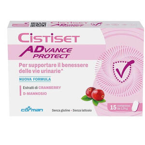 Cistiset advanced protect - Cistiset advance protect 15 compresse 1,24 g senza glutine senza lattosio