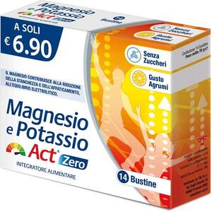 Magnesio e potassio act zero - 14 bustine