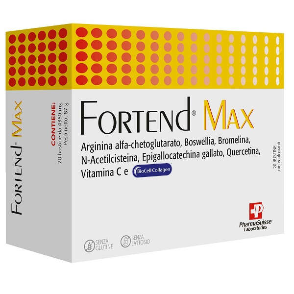 Fortend max - 20 bustine senza glutine e lattosio