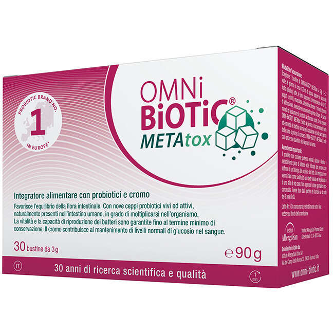 Metatox - Omni biotic  30 bustine 3 g senza glutine senza lattosio
