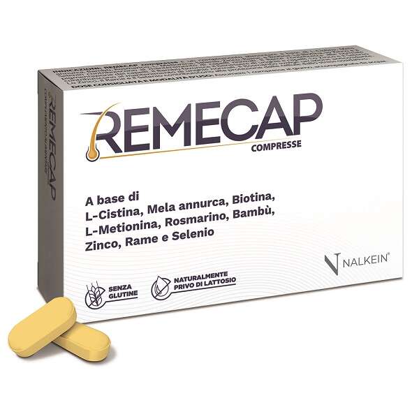 Remecap - 30 compresse rivestite da 1,25 g senza glutine naturalmente privo di lattosio