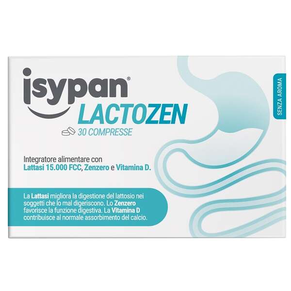 Isypan lactozen - 30 compresse da 0,48 g senza aroma senza glutine senza lattosio