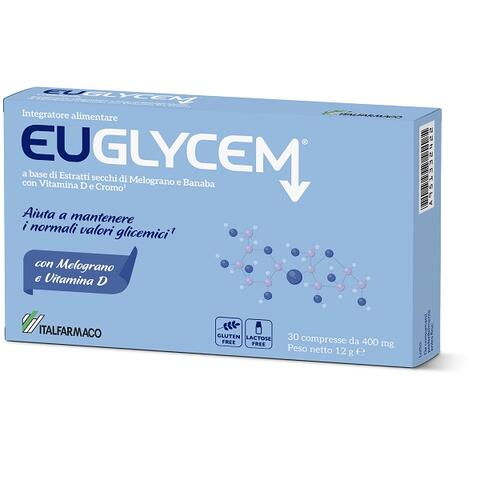 Euglycem - 30 compresse da 400 mg senza glutine senza lattosio