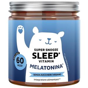 Bears with benefits - Super snooze sleep vitamin con melatonina 60 caramelle gommose con edulcoranti senza zuccheri