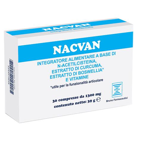 Nacvan - 30 compresse da 1300 mg senza glutine senza lattosio