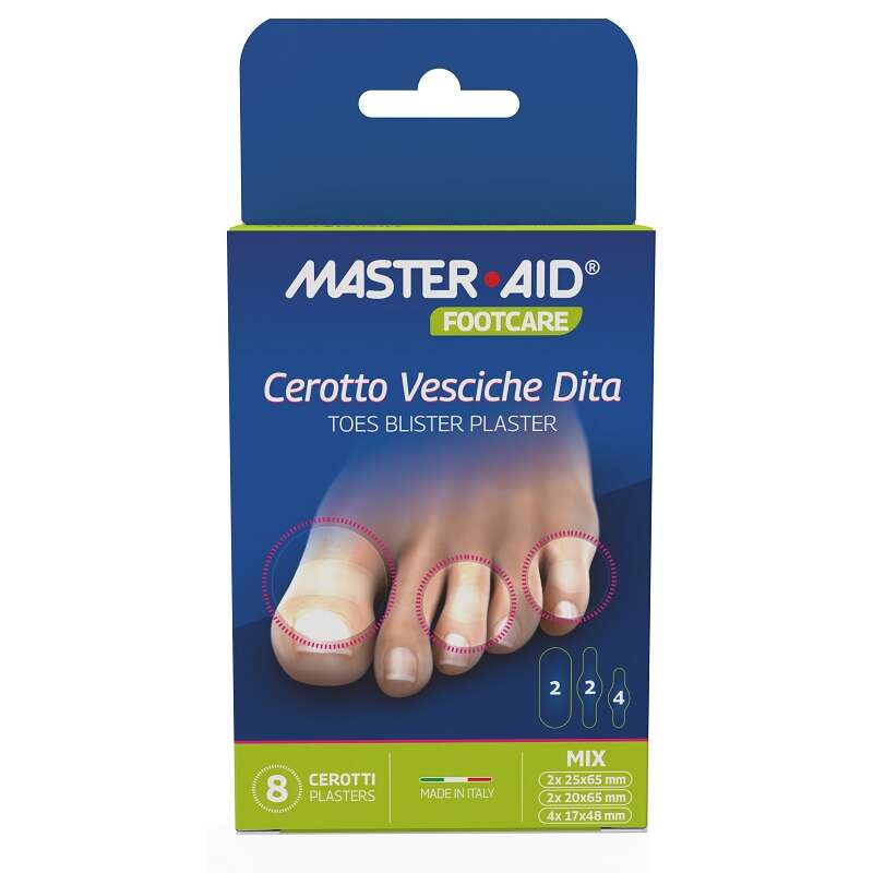 Master aid - Cerotto vesciche footcare dita 6 pezzi