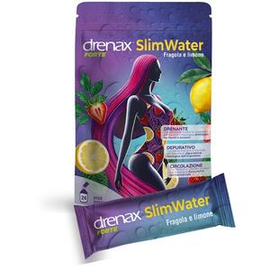 Drenax - Forte slim water fragola e limone 24 bustine granulati effervescenti
