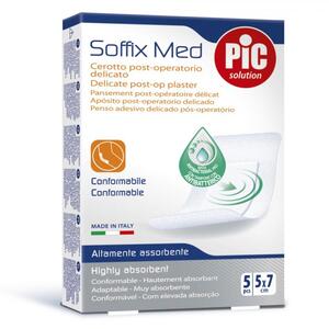 PIC - CEROTTO SOFFIX MED IN TNT STERILE MONOUSO 5X7 CM  CON ANTIBATTERICO 5 PEZZI