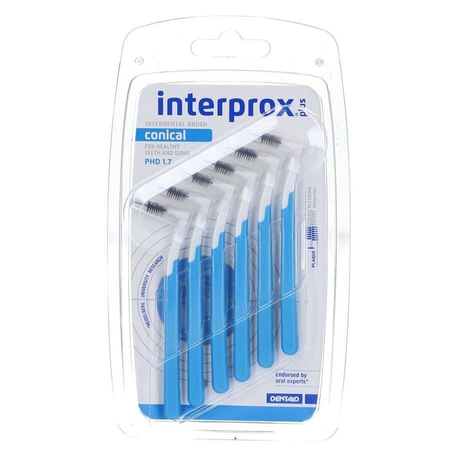 Interprox - Plus conico blu 6 pezzi