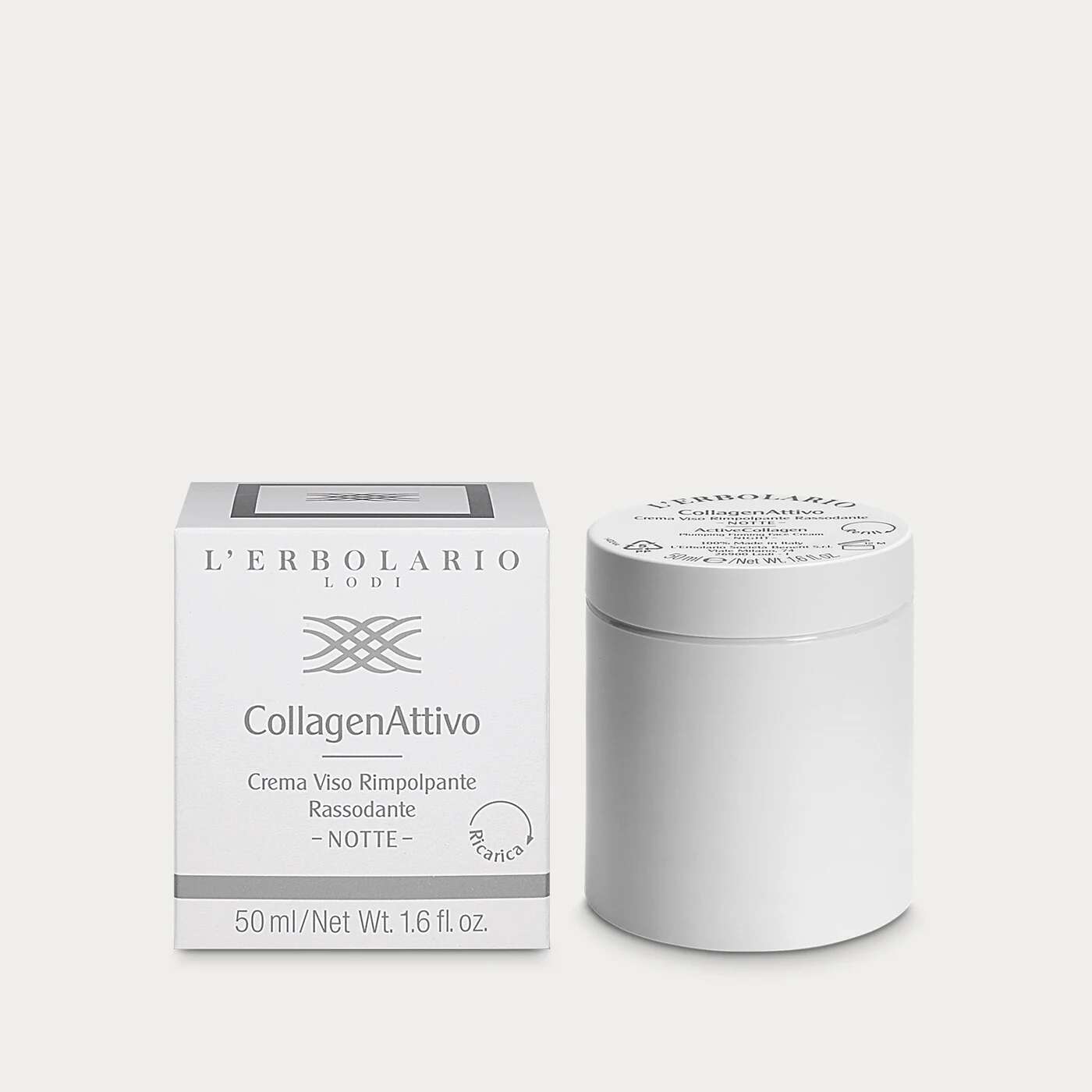 L'erbolario - COLLAGENATTIVO RICARICA CREMA VISO RIMPOLPANTE RASSODANTE NOTTE 50 ML