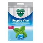 Vicks - Respiro vivo caramelle balsamiche menta 72 g con edulcoranti