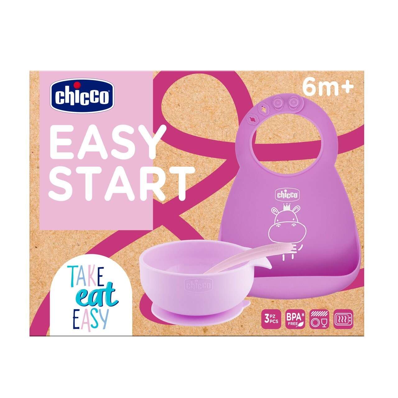 CHICCO - EASY START SET SIL ROSA 6M+