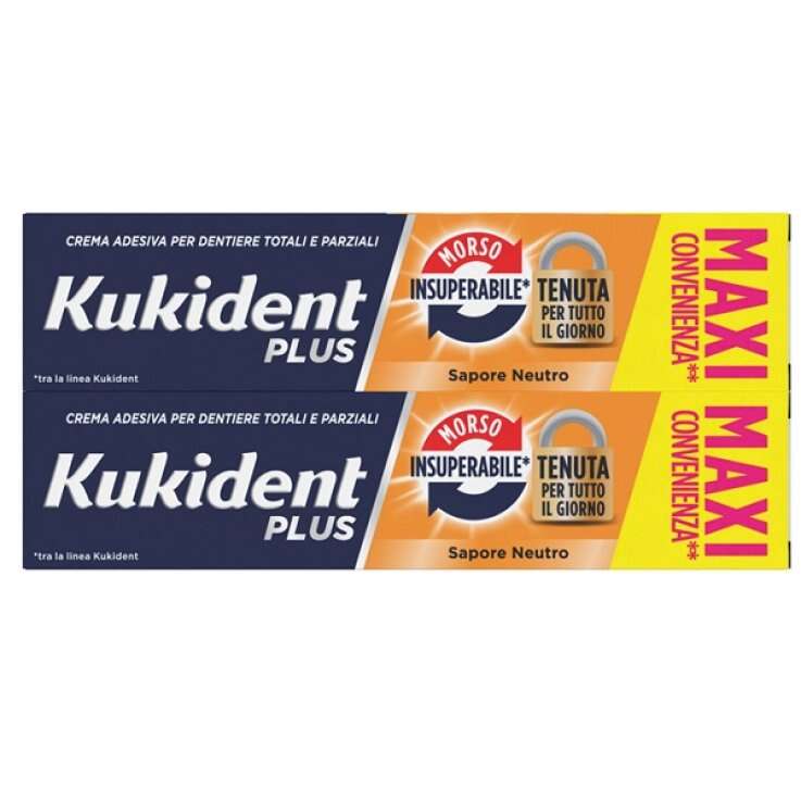 Procter & Gamble - KUKIDENT BIPACCO MORSO INSUPERABILE CREMA ADESIVA DENTIERE 57 G X 2