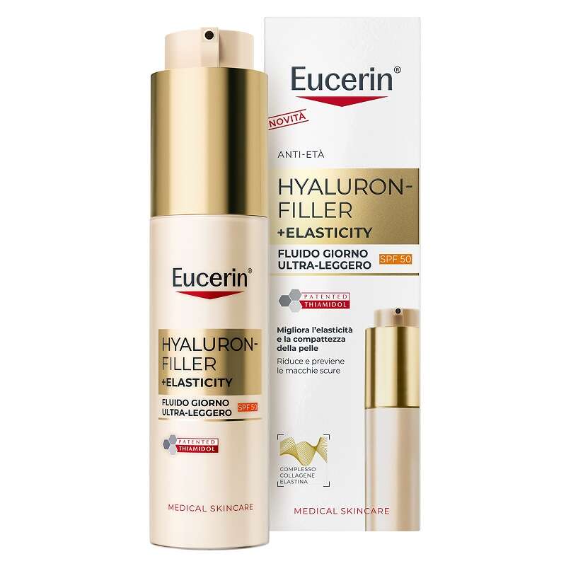 Eucerin - Hyaluron filler + elasticity fluido giorno ultra leggero spf50 50 ml