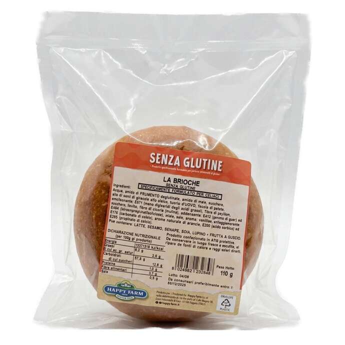 Happy farm - La brioche 110 g senza lattosio