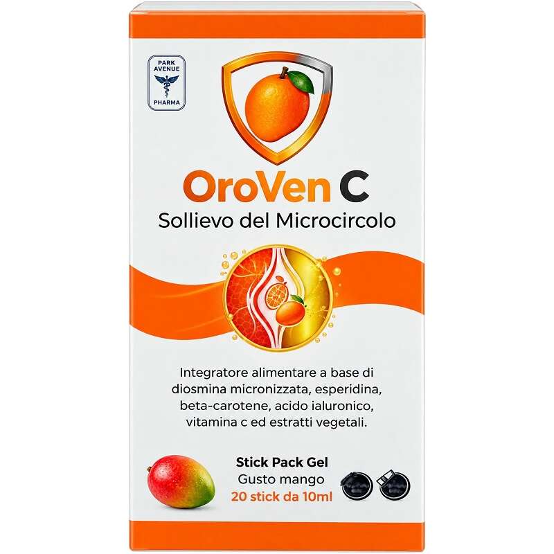 Oroven c - 20 stick pack da 10 ml mango con edulcorante senza glutine naturalmente privo di lattosio