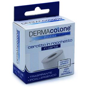 Dermacotone - Cerotto rocchetto in carta  bianco 2,5x914cm 1 pezzo